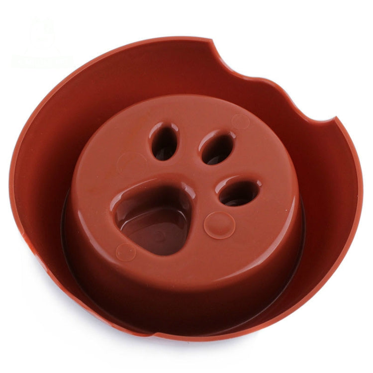 Anti-choking Pet Bowl Slow Food Dog Print Food Bowl, Size:22x17.5x7cm