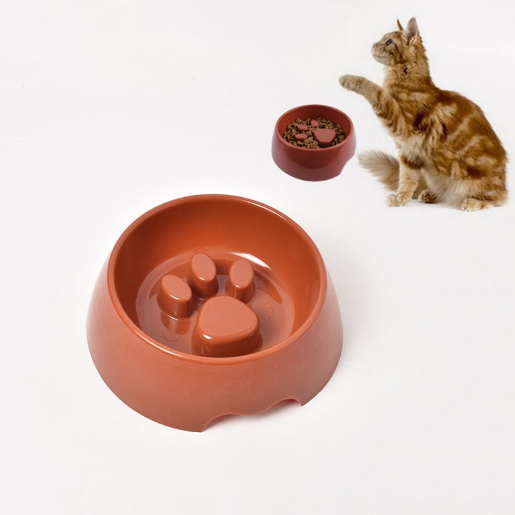 Anti-choking Pet Bowl Slow Food Dog Print Food Bowl, Size:22x17.5x7cm