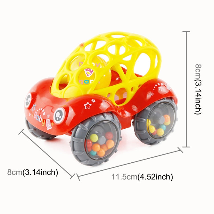 Baby Plastic Non-toxic Colorful Animals Hand Jingle Shaking Bell Car Rattles Toys Music Handbell for Kids