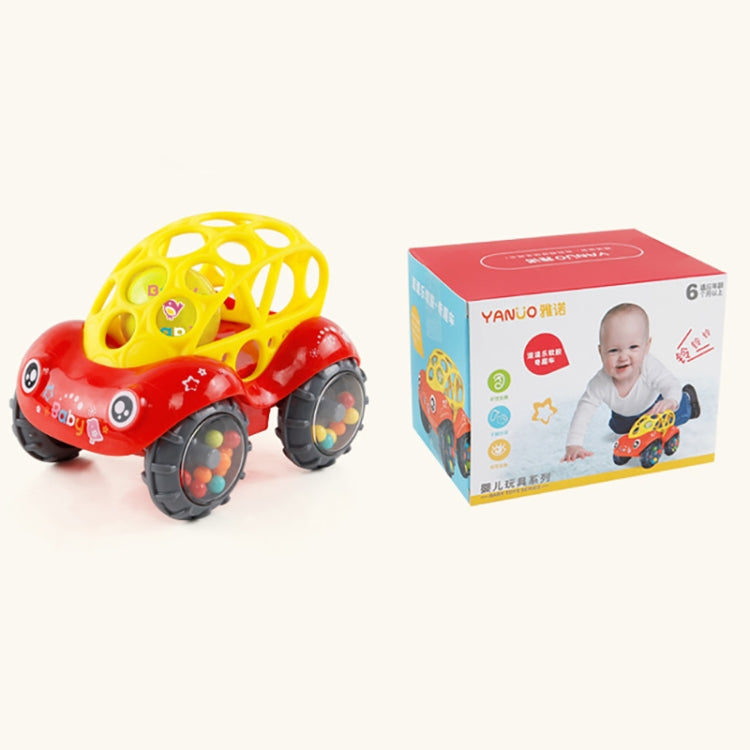 Baby Plastic Non-toxic Colorful Animals Hand Jingle Shaking Bell Car Rattles Toys Music Handbell for Kids