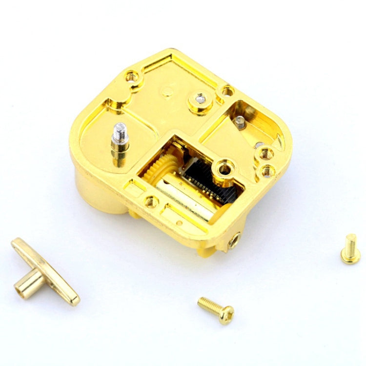 Eight-tone Gold-plated Bar Repair Parts DIY Sky City Paperback Music Box