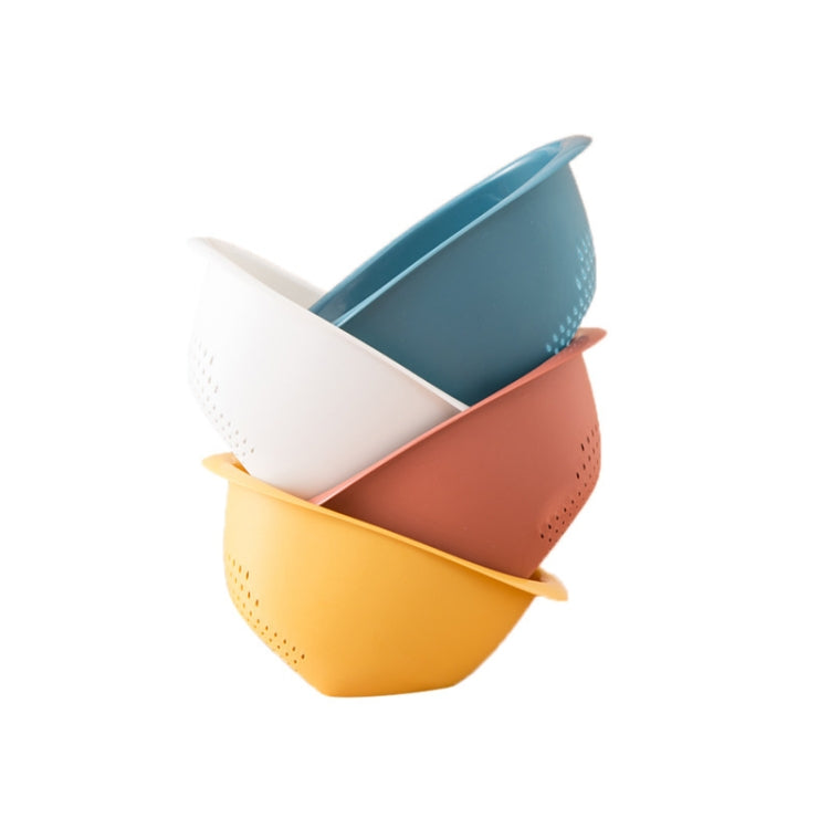 6 PCS Kitchen Drain Basket Household Washing Basket Rice Washing Plastic Fruit And Vegetable Basket Random Color Delivery