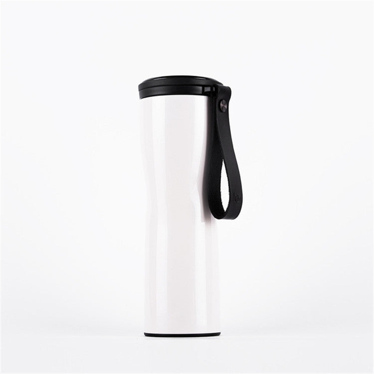 Intelligent Temperature Display 304 Stainless Steel Mug Coffee Cup (White)
