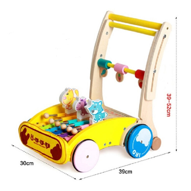 Baby Walker Car Multi-function with Music Folding Rollover 7-18 Months Child Walker