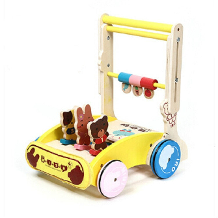 Baby Walker Car Multi-function with Music Folding Rollover 7-18 Months Child Walker