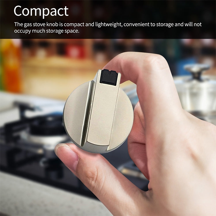 2 PCS Universal Metal Rotary Switch Control Knobs Replacement Accessories for Home Kitchen Gas Stove, Size:Shaft Diameter 6mm