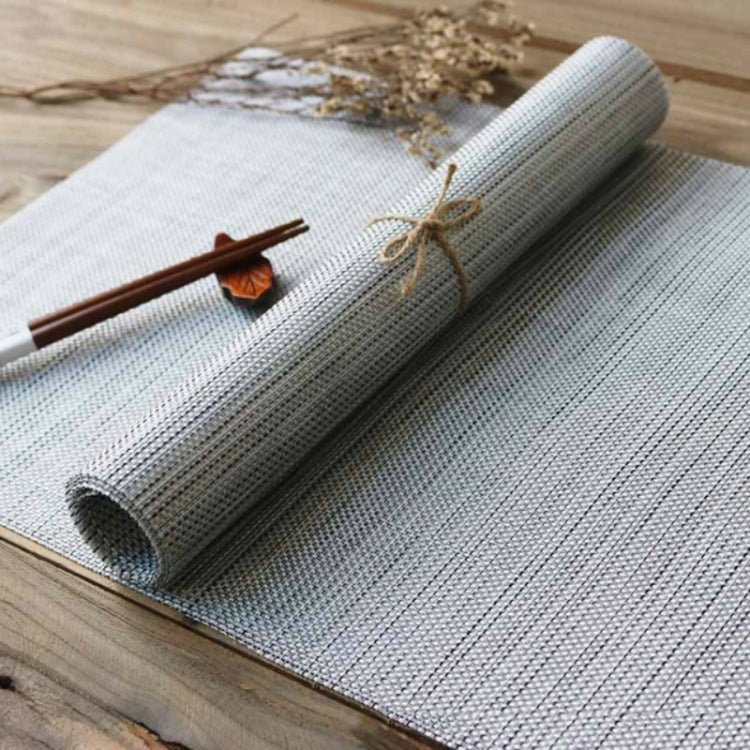 2 PCS Table Mat Rectangular PVC Bowl Plate Cup Pads Braided Heat Insulation Pad Kitchen Accessories