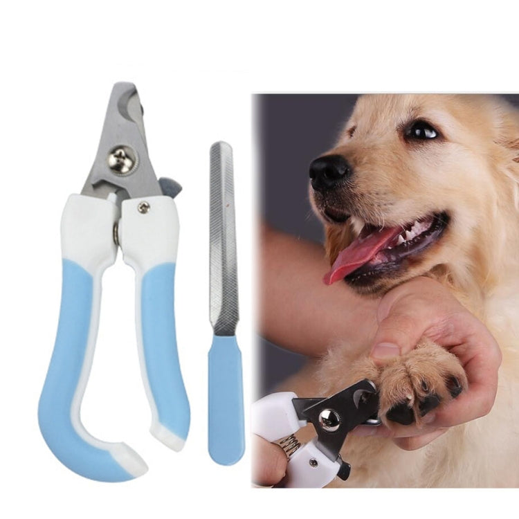 Two-piece Pet Toe Stainless Steel Cat and Dog Nail Clipper Filee, Size:S