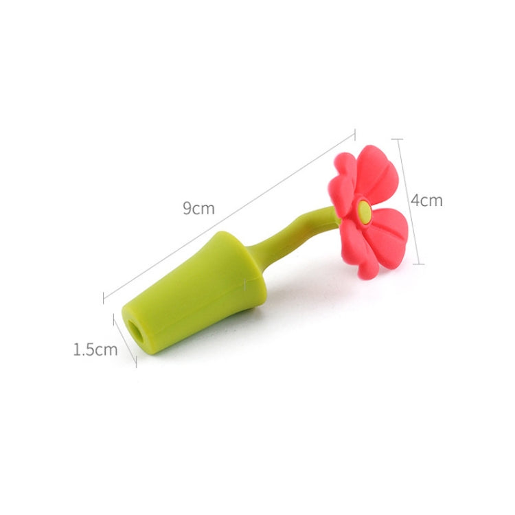 3 PCS Creative Wine Drink Preservation Stopper Flower Silicone Wine Stopper