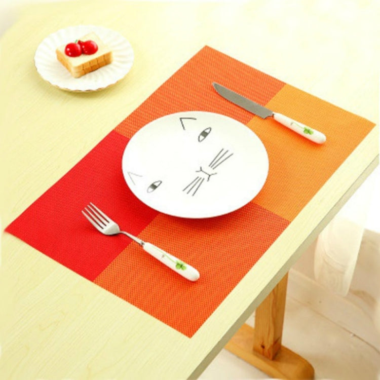2 PCS PVC Dining Table Placemat Europe Style Kitchen Tool Tableware Pad Coaster Coffee Tea Place Mat
