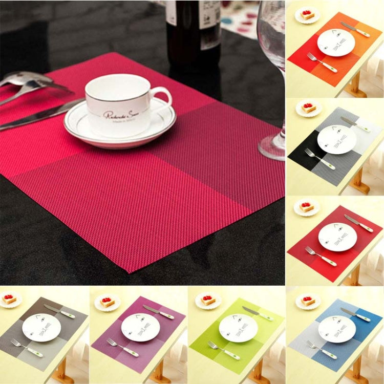 2 PCS PVC Dining Table Placemat Europe Style Kitchen Tool Tableware Pad Coaster Coffee Tea Place Mat