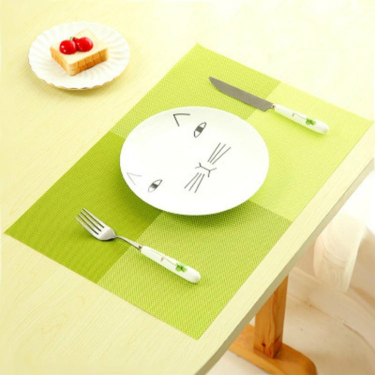 2 PCS PVC Dining Table Placemat Europe Style Kitchen Tool Tableware Pad Coaster Coffee Tea Place Mat