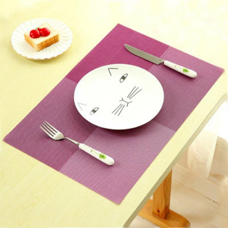 2 PCS PVC Dining Table Placemat Europe Style Kitchen Tool Tableware Pad Coaster Coffee Tea Place Mat