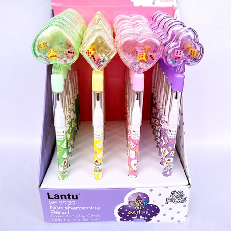 10 PCS Kawaii Automatic Pencil Geometry Mechanical Pencil Children Stationery Supplies, Random Color