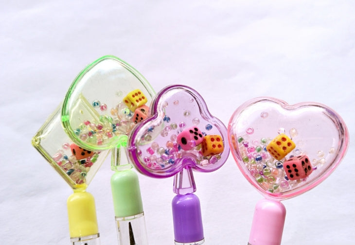 10 PCS Kawaii Automatic Pencil Geometry Mechanical Pencil Children Stationery Supplies, Random Color