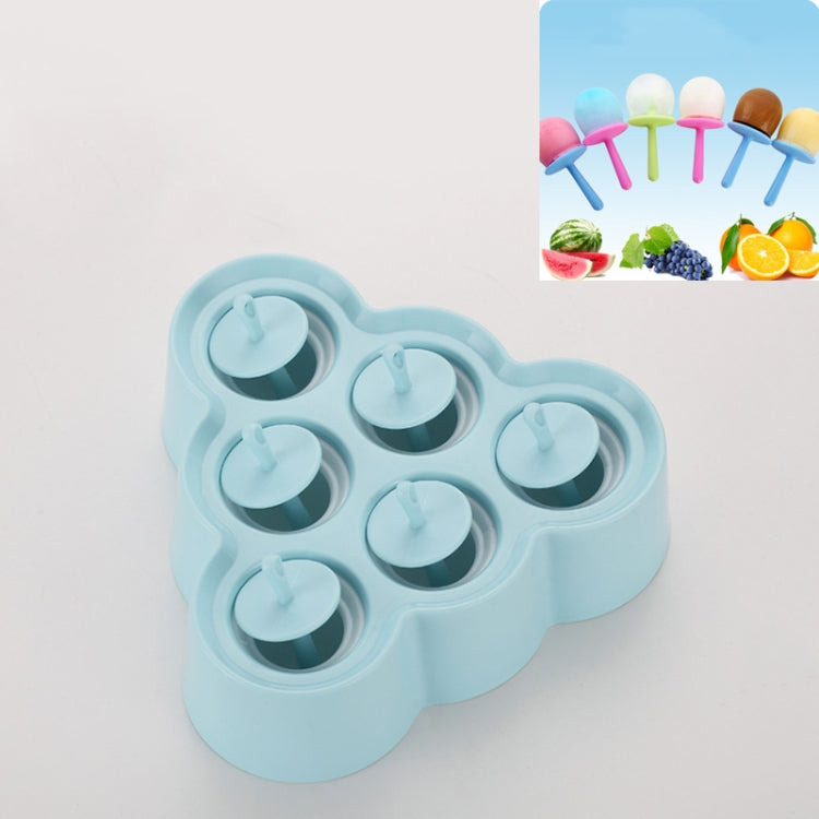 Mini DIY Creative Popsicle Mould Environmentally Friendly Silicone Ice Cube Ice Cream Mould, Style:Triangle
