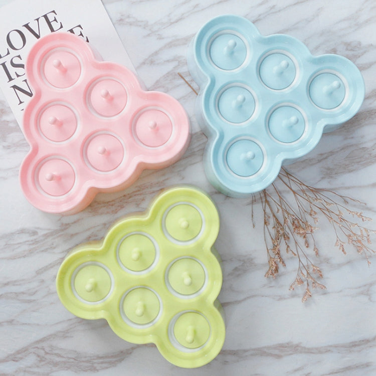 Mini DIY Creative Popsicle Mould Environmentally Friendly Silicone Ice Cube Ice Cream Mould, Style:Triangle