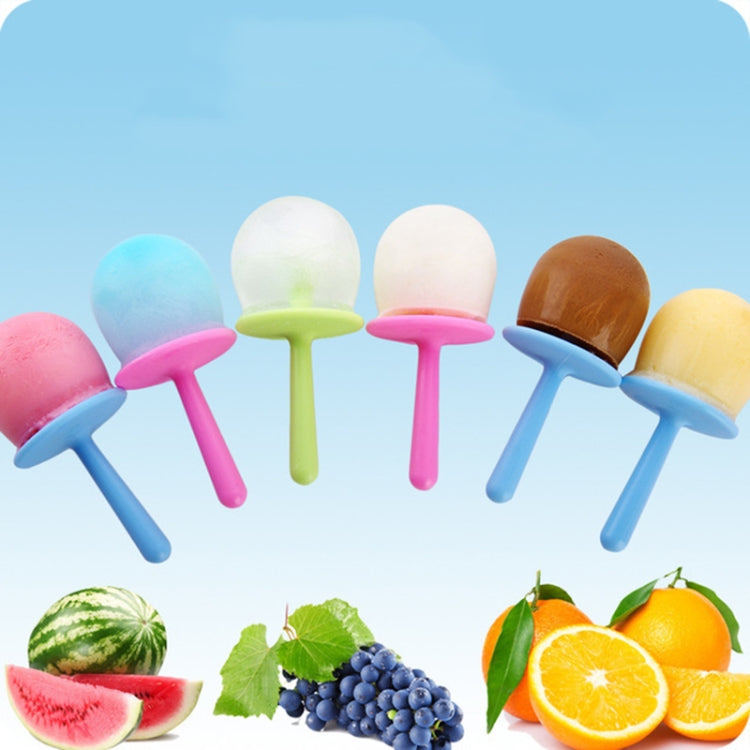 Mini DIY Creative Popsicle Mould Environmentally Friendly Silicone Ice Cube Ice Cream Mould, Style:Triangle