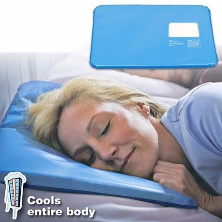 2 PCS Ice Pad Massager Therapy Sleeping Aid Insert Chillow Pad Mat Muscle Relief Cooling Gel Pillow