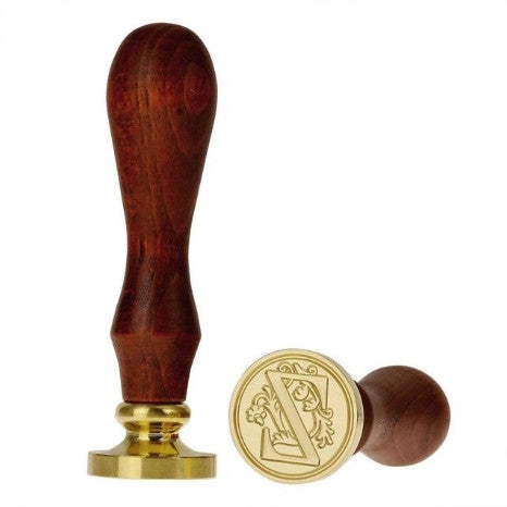 Letters Pattern Sealing Wax Paint Seal Vvintage Printing Letter Envelope Postcard Gift Seal Printing Wooden Handle Wax,Random Letter Delivery