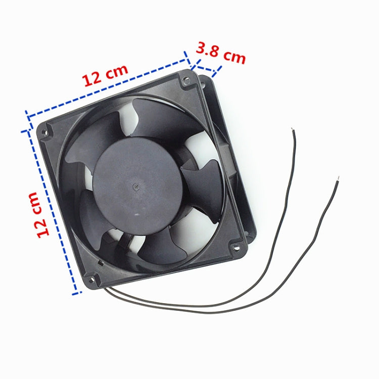 5 Leaf Powerful Industrial Fan Equipment Exhaust Fan, Size:M(Black)