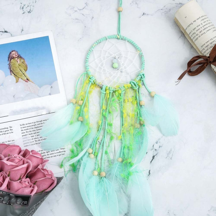 Creative Girl Birthday Gift Baby Room Wall Decoration LED Lights Dream Catcher, Specification:Without Lighted