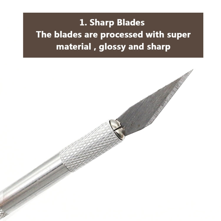 9 PCS Craft Sculpture Blades Wood Carving Tools Fruit Food Engraving Knife Scalpel DIY Cutting Tool Repair Hand Tool Sets