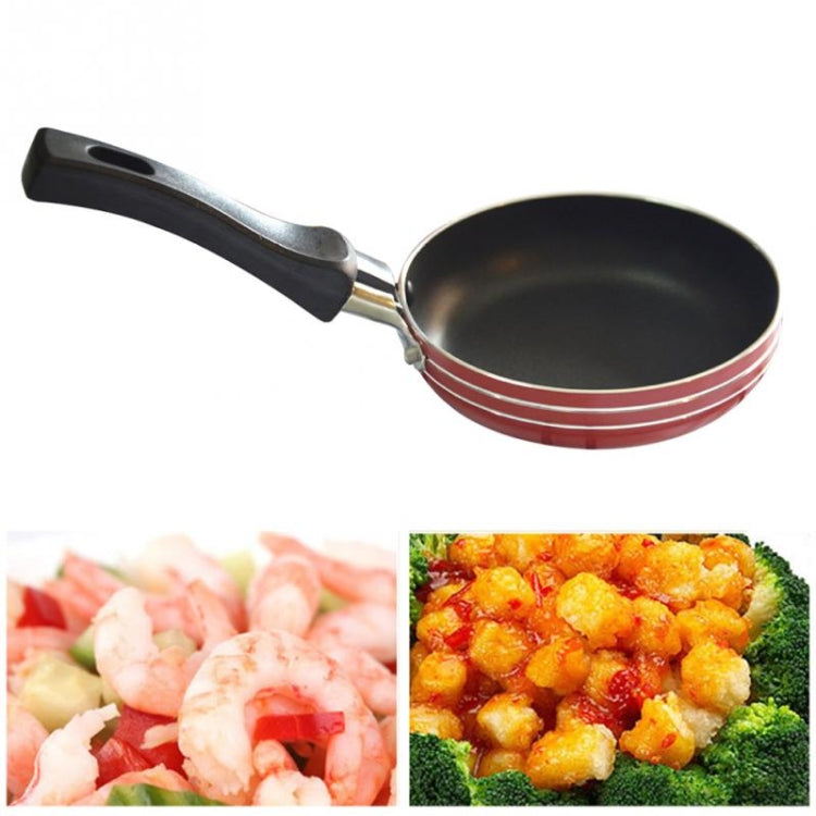 Mini Aluminum Portable Non-stick Frying Pan Breakfast Cooking Kitchen Cooker Random Color Delivery