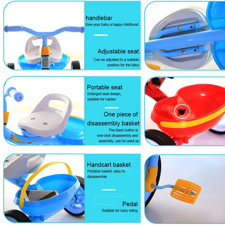 Children Three Wheel Balance Bike Scooter Portable Bike No Foot Pedal Bicycle Baby Walker Car