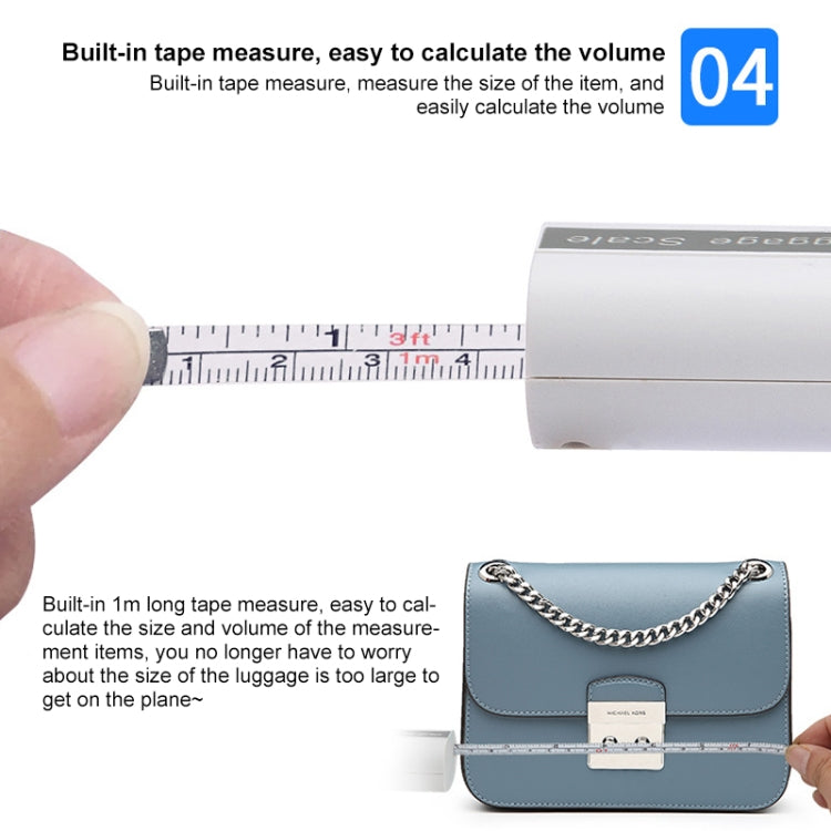 50kg x 10g Portable Electronic LCD Digital Hanging Luggage Scale