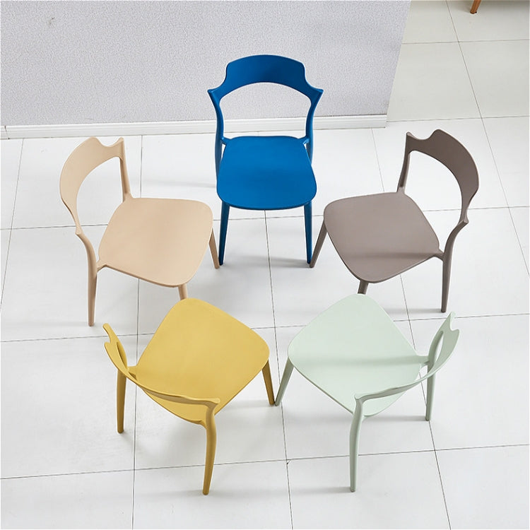 Simple Plastic Chair Office Home Dining Table Cafe Leisure Chair