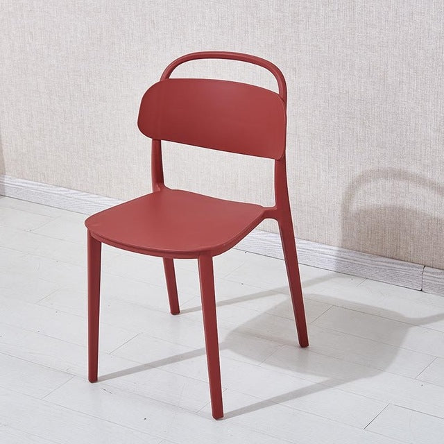 Simple Plastic Chair Office Home Dining Table Cafe Leisure Chair