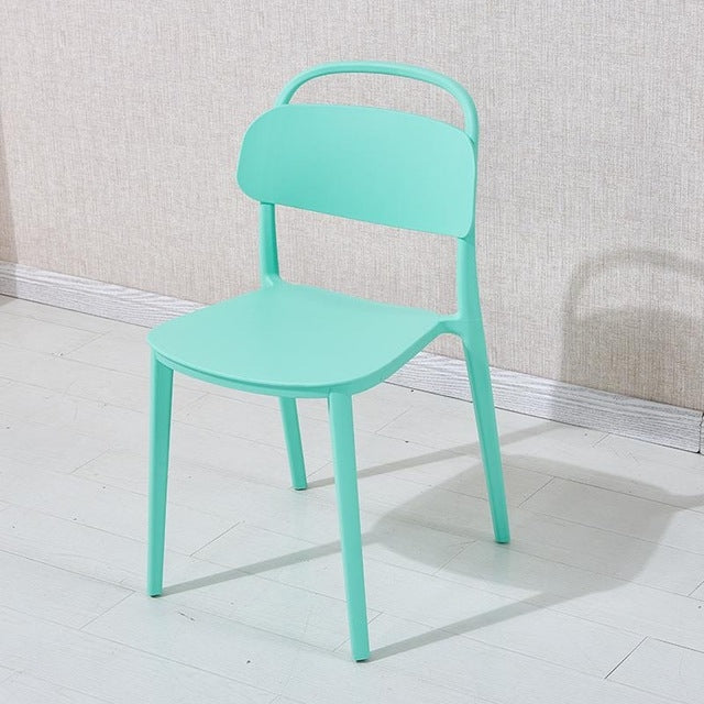 Simple Plastic Chair Office Home Dining Table Cafe Leisure Chair