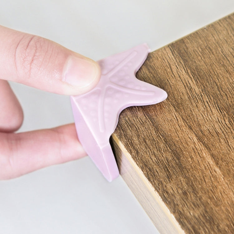 2 PCS Starfish Luminous Soft Silicone Children Anti-Collision Table Corner Cover Protective Pad