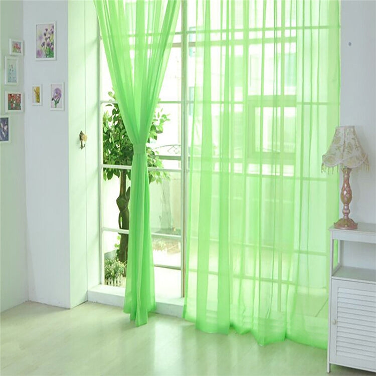 200x200cm Pure Color Tulle Door Window Curtain Drape Sheer Valances