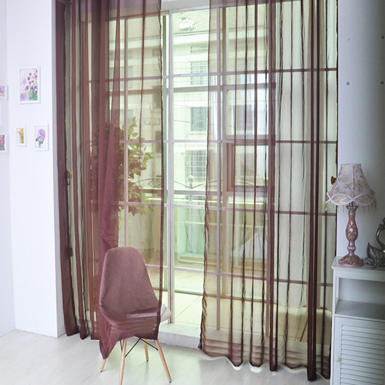 200x200cm Pure Color Tulle Door Window Curtain Drape Sheer Valances