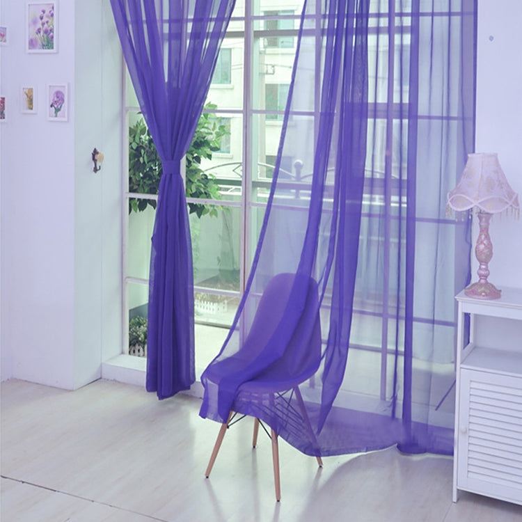 200x200cm Pure Color Tulle Door Window Curtain Drape Sheer Valances