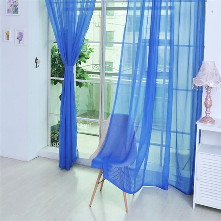 200x200cm Pure Color Tulle Door Window Curtain Drape Sheer Valances