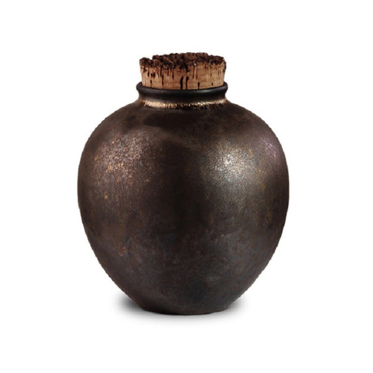 Gilt Ceramic Tea Pot Household Sealed Storage Tank