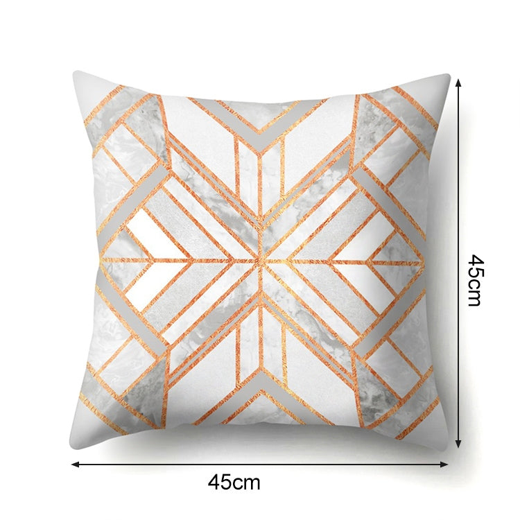 2 PCS Pink Geometric Pillow Case Waist Square 45cm*45cm Decorative Pillowcases Patterned graphic pillowcase