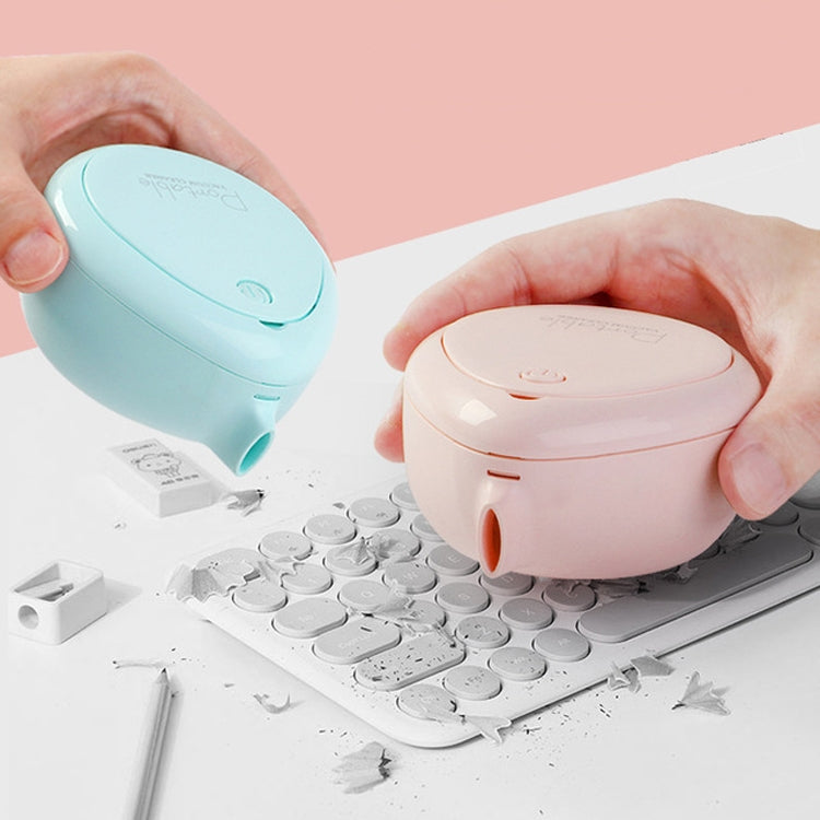 Portable Mini Home Desktop Dust Eraser Pencil Shavings Keyboard Handheld Wireless Cleaning Vacuum Cleaner