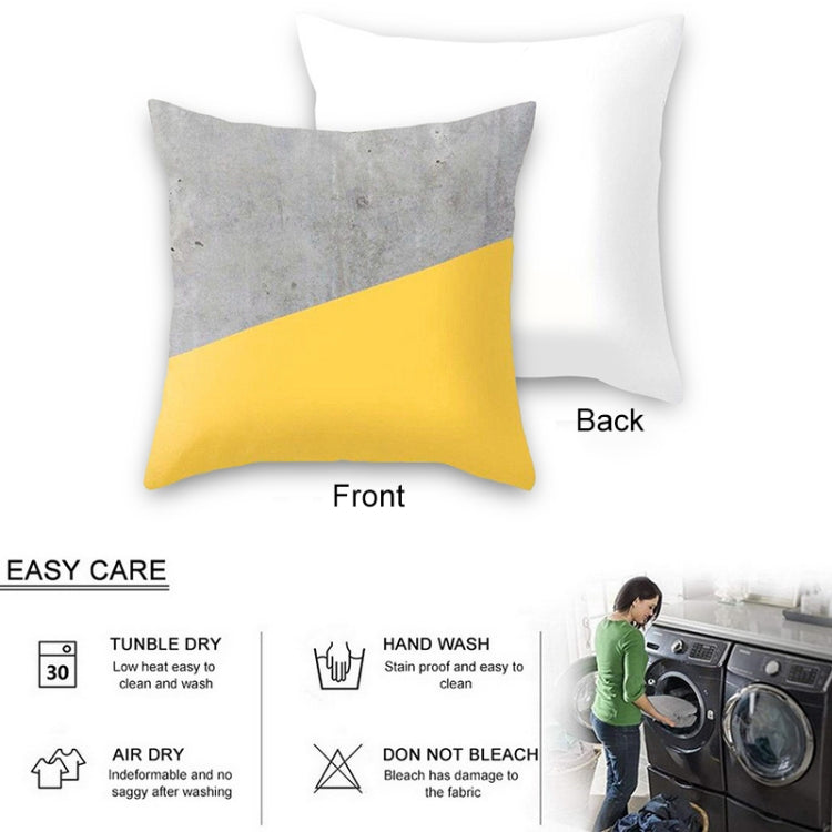 2 PCS 45x45cm Yellow Striped Pillowcase Geometric Throw Cushion Pillow Cover Printing Cushion Pillow Case Bedroom Office