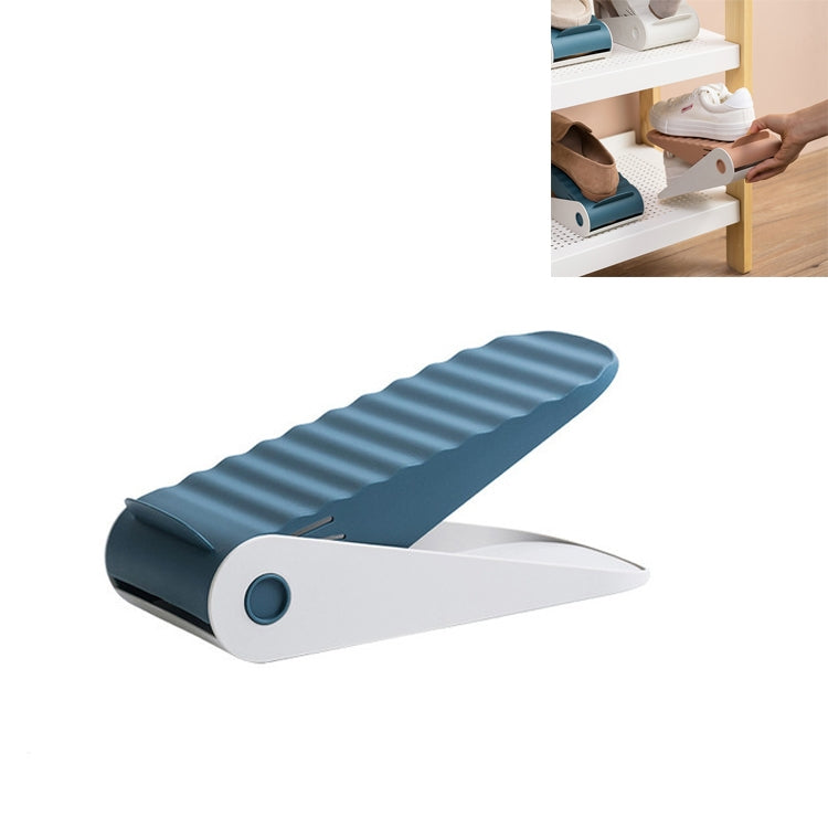 2 PCS Household Adjustable Storage Dustproof Slippers Rack Shoe Cabinet Partition Layered Shoe Support Rack