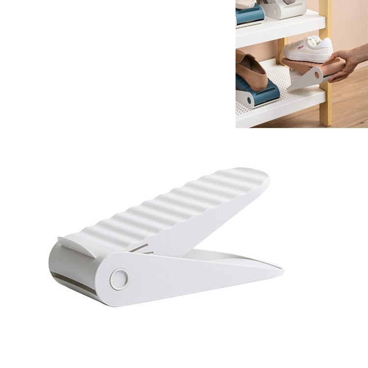 2 PCS Household Adjustable Storage Dustproof Slippers Rack Shoe Cabinet Partition Layered Shoe Support Rack