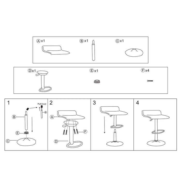 Simple Chair Lift Bar Chair Business Hall High Bar Chair