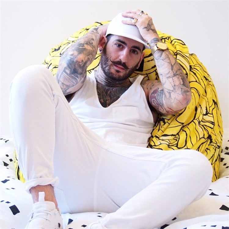 Super Comfortable Banana Pattern Beanbag Lazy Couch for Adult or Child