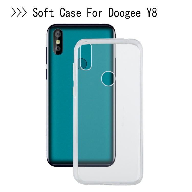 For Doogee Y8 Original Shell , Soft Fitted Cover Case For Doogee Y8 Special Cell Phone Bag(clear)