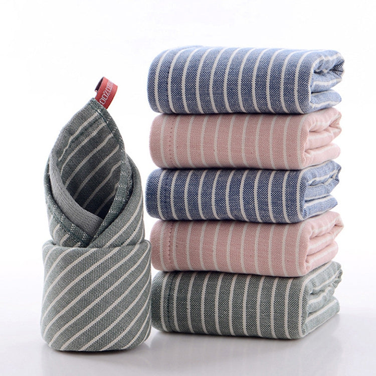 3 PCS Striped Microfiber Square Face Towels Absorbent(Pink)