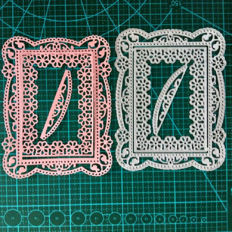 Rectangle Flower Border Knife Mold DIY Greeting Card Cutting Book Album Making Mold