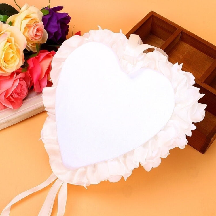 Heart-shaped Ring Box can Hang Simulation Foam Rose Ring Pillow Wedding Supplies